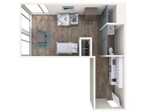 Studio S2 Shared floor plan